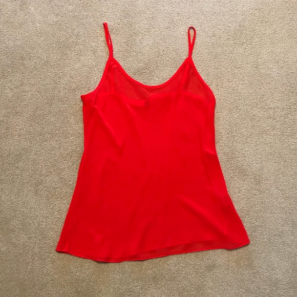 Vince Camuto Red Chiffon Butterfly Sleeve Poncho - Picture 4 of 6